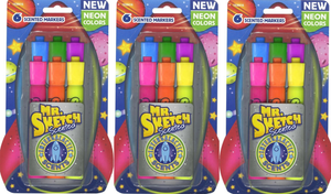 Details About 18 Mr Sketch Neon Scented Markers Chiseled Intergalactic 3 6 Count Packs New