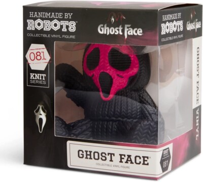 HANDGEFERTIGT VON ROBOTS - SCREAM GHOST FACE PINK 5'' VINYL FIGUR STRICK SERIE 081 NEU