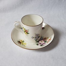 Fine Bone China Crown Teacup and Saucer Set Staffordshire England