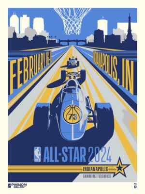 Phenom Gallery NBA 2024 All Star Game 18'' x 24'' Serigraph