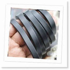 Black Leather Cord for Bracelet, Choker, Keychain, Jewelry Making - Genuine 10mm