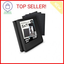 Dunwell Small Photo Album 5x7 2-Pack, Black , Mounting Paper 5 x 7 Photo  Art