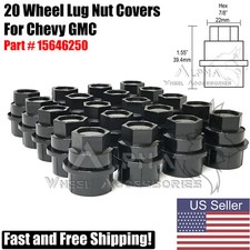 20pc Wheel Lug Nut Covers Caps For 1988-1999 Chevy Gmc C1500 454 Ss 5 Lug 20pc Wheel Lug Nut Covers Caps For 1988-1999 Chevy Gmc C1500 454 Ss 5 Lug