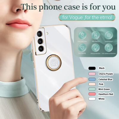 For Samsung Galaxy ''A'' Series Magnetic Ring Stand Slim Soft TPU Phone Case