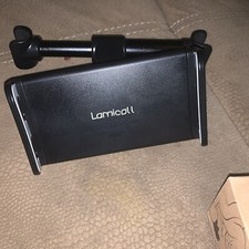 Lamicall Car Tablet Holder, Headrest Mount - Universal 360 Rotating Black