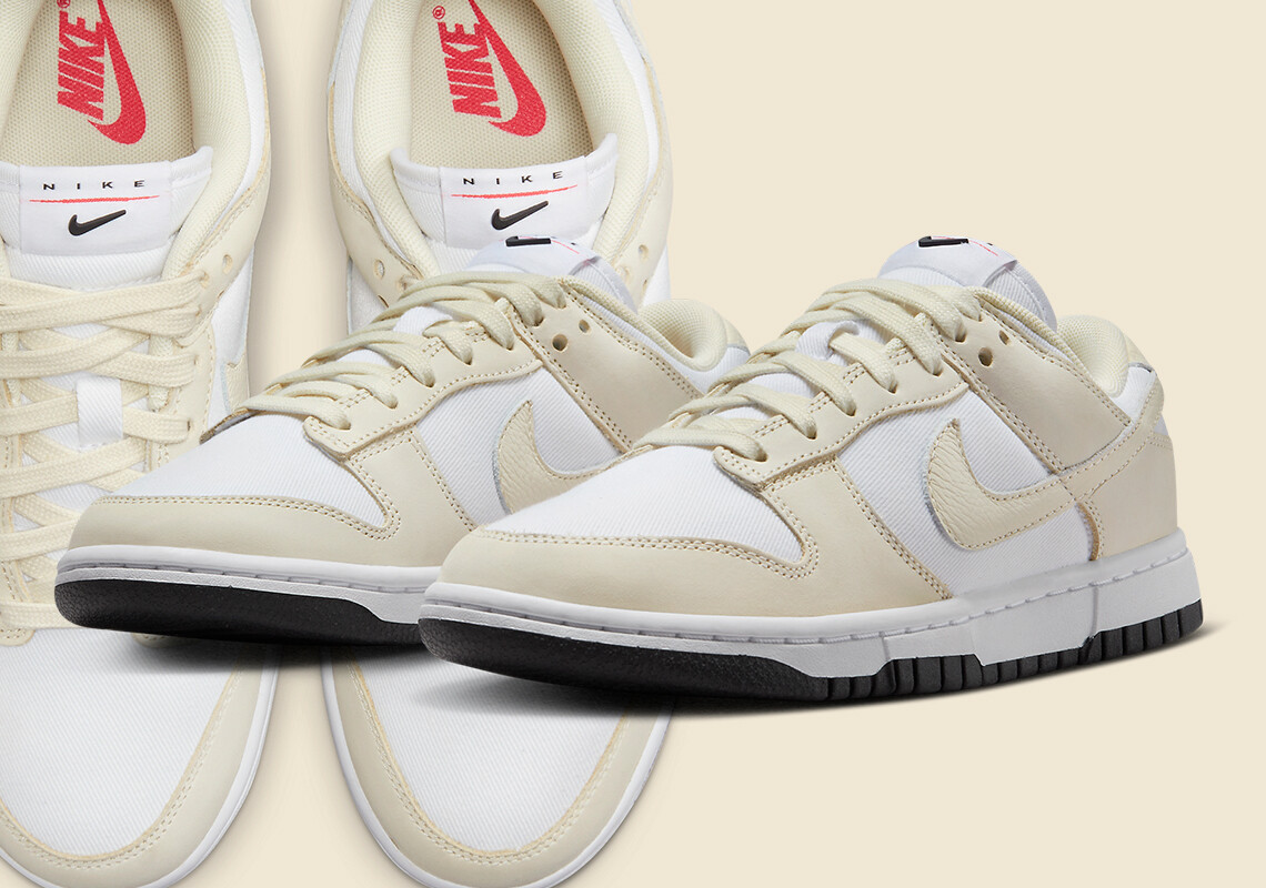 Женские кроссовки Nike Dunk Low LX NBHD Coconut Milk Белый черный DZ2710-100 sz 5.5