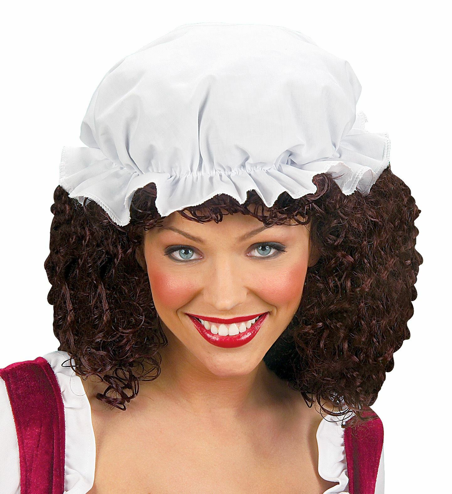 CUFFIA BIANCA IN COTONE CARNEVALE