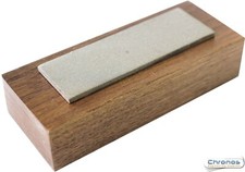 Diamond Bench  Sharpener Eze-Lap Stone  (400) 1″ x 3″ Med Grit   Walnut Pedestal