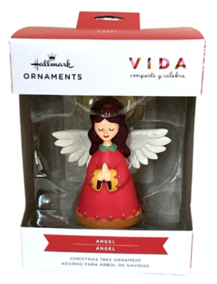 Hallmark Vida Angel Red Dress Window Box Xmas Ornament Spanish NIB | eBay