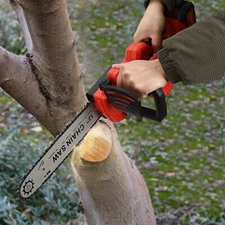 12 Inch Electric Chainsaw Portable Handheld Cordless Chainsaw w/ Battery&Charger