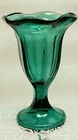 Vintage Anchor Hocking Green Glass Tulip Sundae Glass