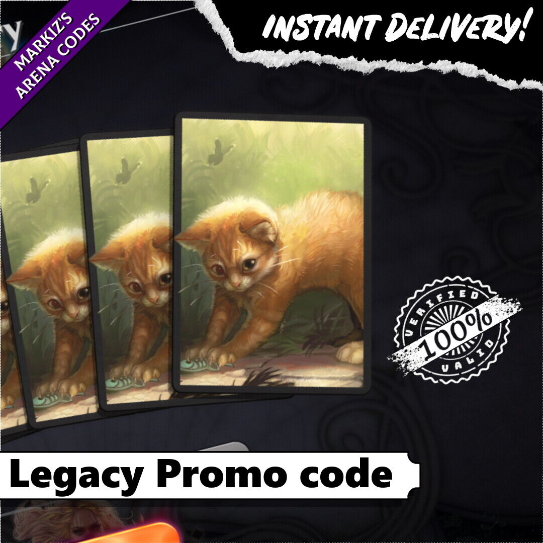 Cats Kitten Sleeves M21 Code MTGA MTG Arena Card ⚡Auto⚡