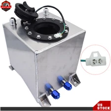 Fuel Cell Tank Aluminum Racing Drift W/ Level Sender 2.5 Gallon 9.5L Universal