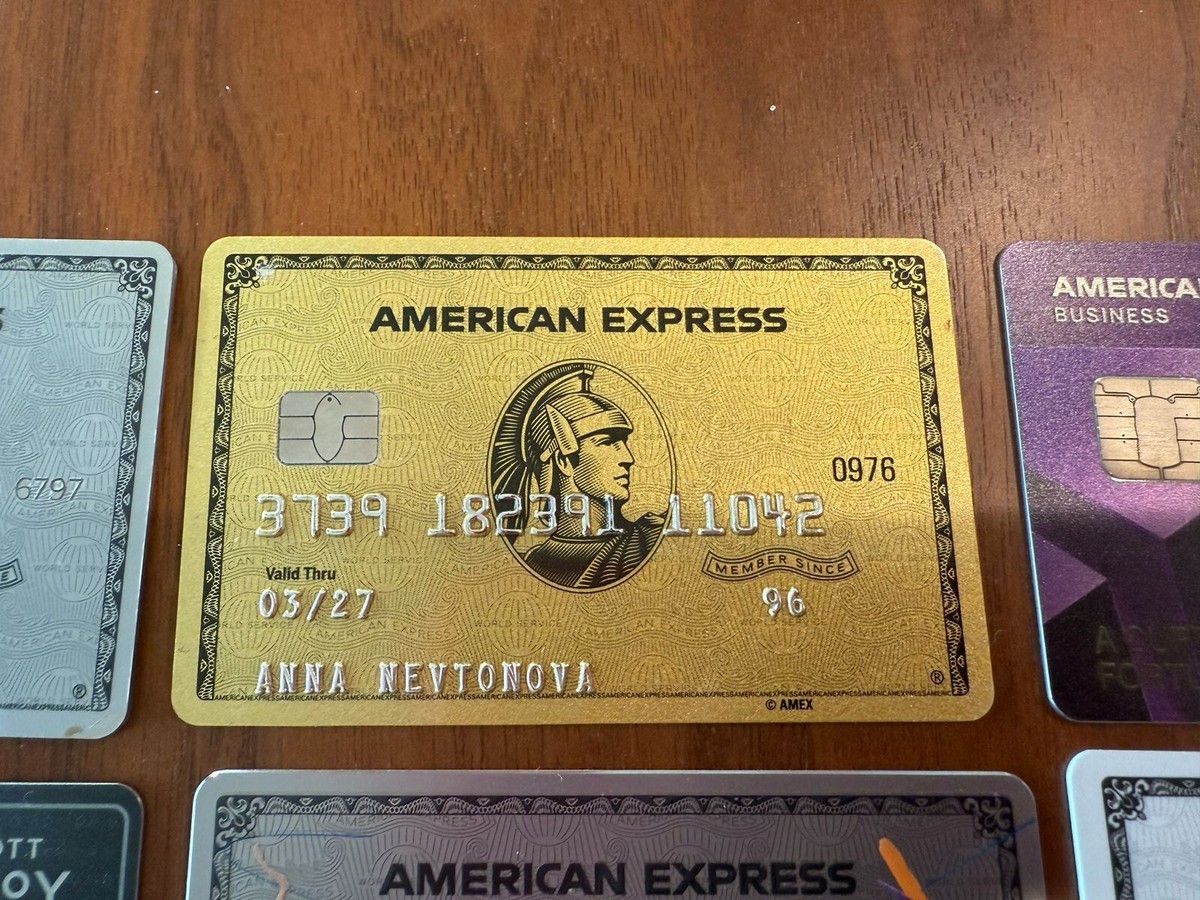 American Express Gold Card Amex Card Collectible expired LTD RARE