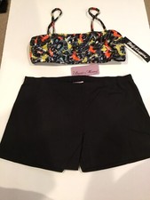 Women  s Adult 2 Piece Set - Shorts  Camisole Bra, Size Large, New