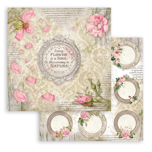 Stamperia ROMANTIC GARDEN HOUSE - 8" X 8" Double Sided Paper - 10 SHEETS - Picture 3 of 12