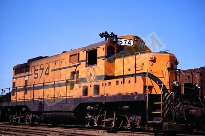 Vtg 1983 Duplicate Train Slide 574 Maine Central Engine Waterville ME X8M130
