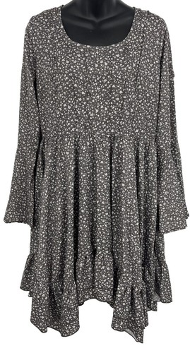 NWT Jolie Joy Black Ribbed Knit Dress Button Side Embellishment Size Med |  eBay