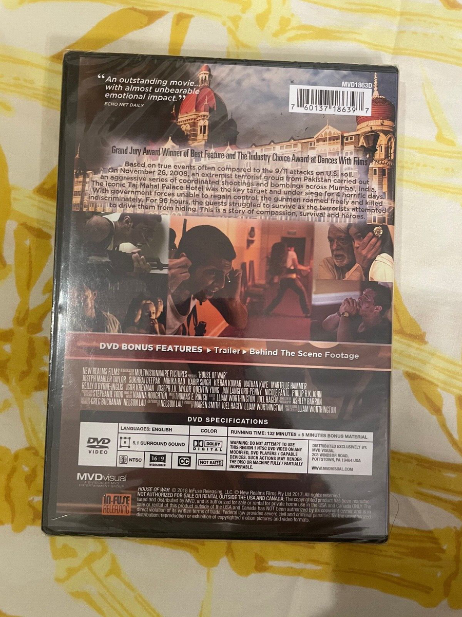 DVD House of War BRAND NEW Joseph Mahler Taylor Kabir Singh Reilly
