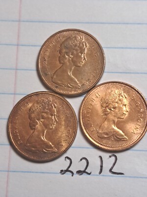 1974, 1976, 1979 CANADA 1 CENT PENNY LOT OF 3 ITEM#2212 EXACT