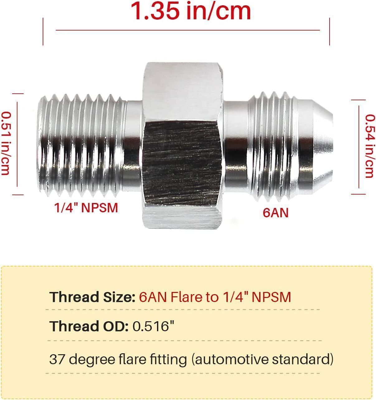 AN6 6AN Transmission Oil Cooler Adapter Fittings For GM Turbo 350 400 an6-6an-transmission-oil-cooler-adapter-fittings-for-gm-turbo-350-400