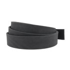 Lanière en cuir de collet GRAS tannage végétal - NOIR MAT - Ép 3,4mm