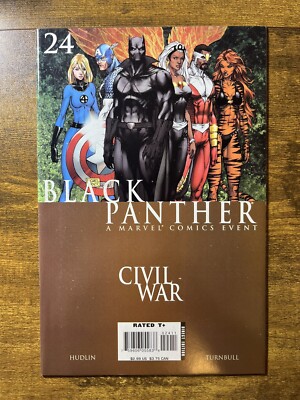 BLACK PANTHER 24 DIRECT EDITION REGINALD HUDLIN STORY MARVEL COMICS 2007