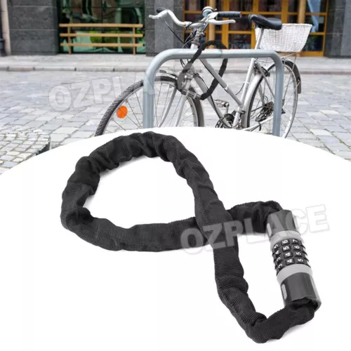 Heavy Duty Chain Lock Security 5-Digit Combination Bike Bicycle Motorcycle 60cm - Picture 8 of 12
