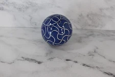 Vintage Decorative Blue Porcelain Ball