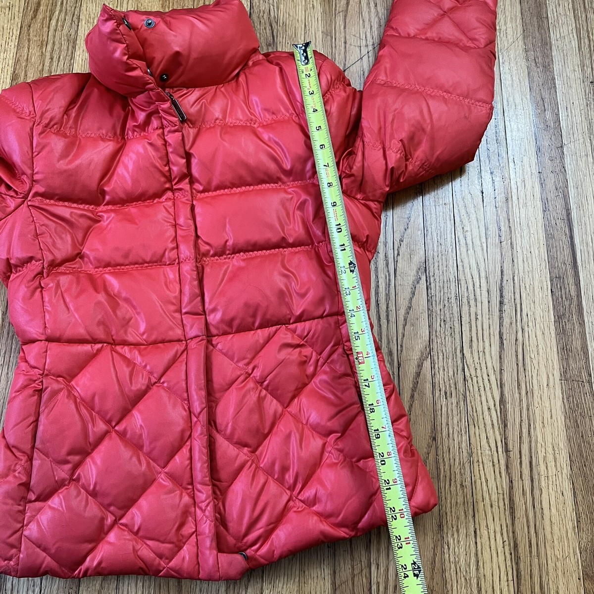 H166*BENETTON ベネトン☆ダウンジャケット☆ピンク☆42大きいサイズ Stile Benetton Sz 42 Women Quilted Puffer Jacket High