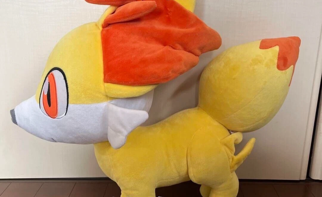 Pokemon Center Original Limited Fokko Fennekin Life size Stuffed Toy Plush Doll
