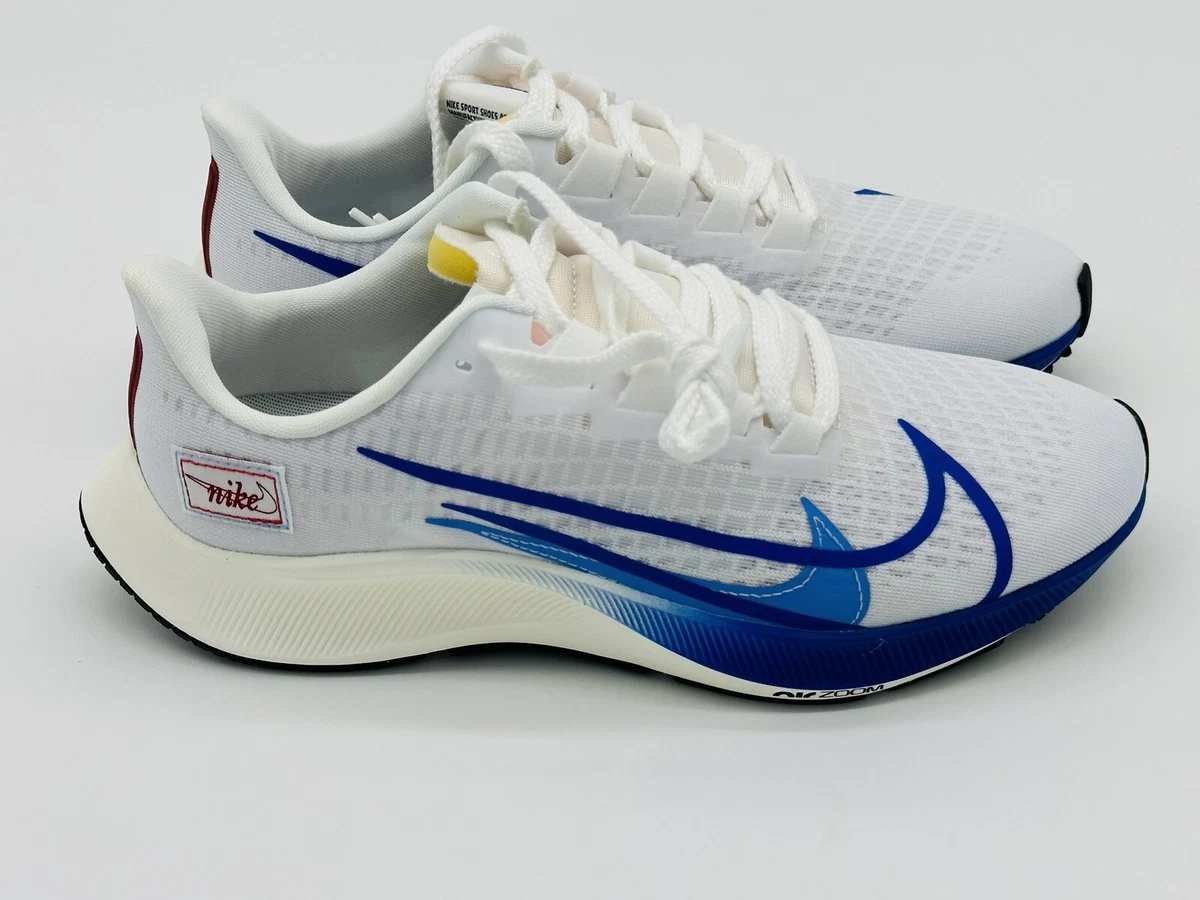 Size 9 - Nike Air Zoom Pegasus 37 Premium Royal Running Shoes CQ9908-100 No Lid