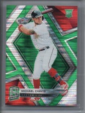 2019 Panini Spectra Green #70 Michael Chavis RC #d 5/5 RED SOX