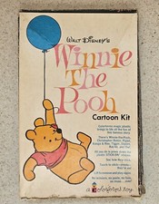 Walt Disney's Winnie the Pooh Colorforms Cartoon Kit Vintage 1964 Near Complete