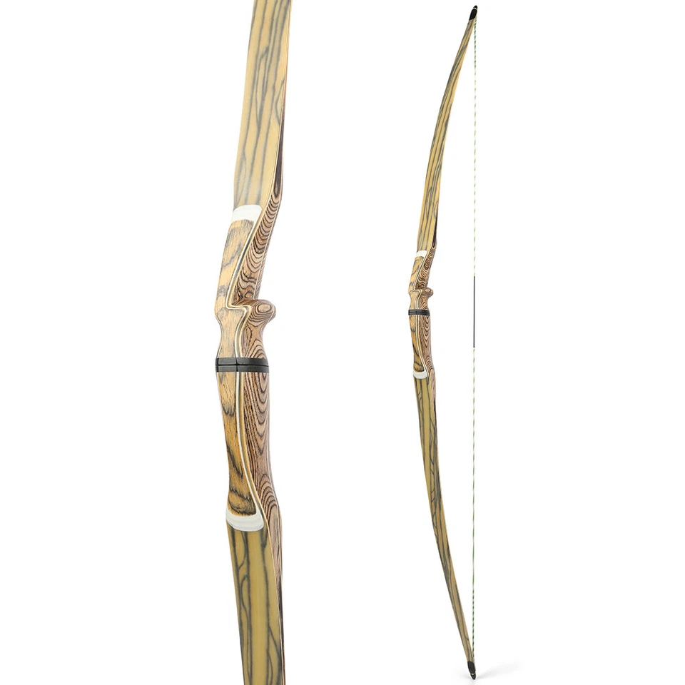 60" 62" 64" Takedown Longbow 20-50lbs Wood Riser Archery Traditional Bow Hunting - Image 3 of 4