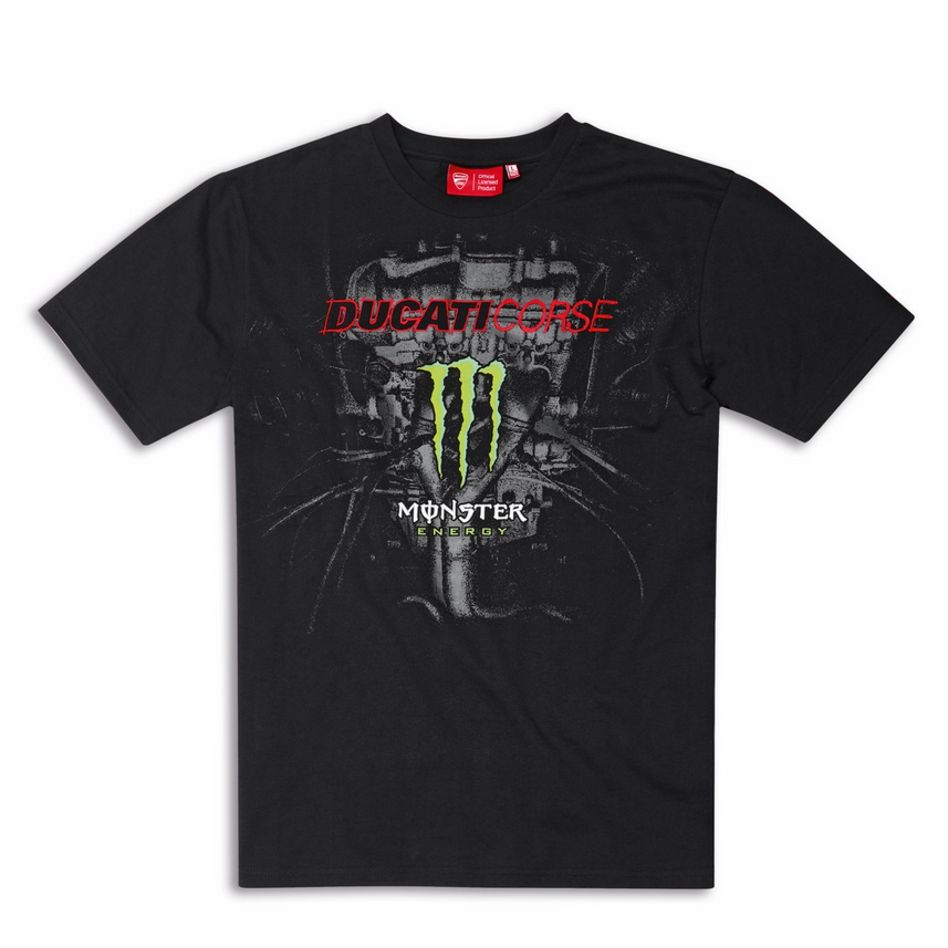 Ducati Corse Monster Energy Short Sleeve T-Shirt Black Limited Edt