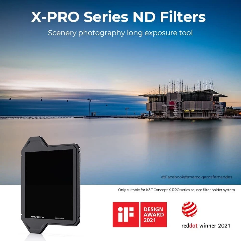 K&F Concept 100x100mm Square ND8 (3 Stop) Neutral Density Filter for Camera Lens - Image 2 of 4
