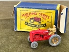 Matchbox Moko Lesney # 4b Massey Harris Tractor Good 4GMW fair original box