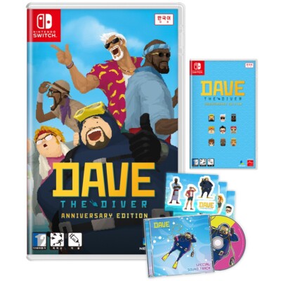 Switch Dave The Diver Anniversary Edition + OST Stickers [Korean English Multi]