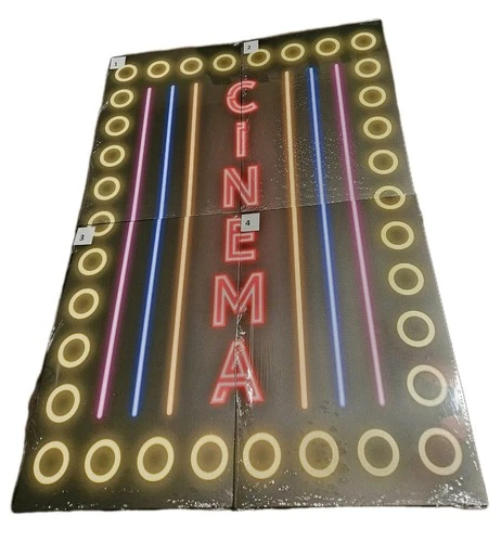 Displate XL Cinema Neon 35" x 25" Matte Metal Sign/Poster