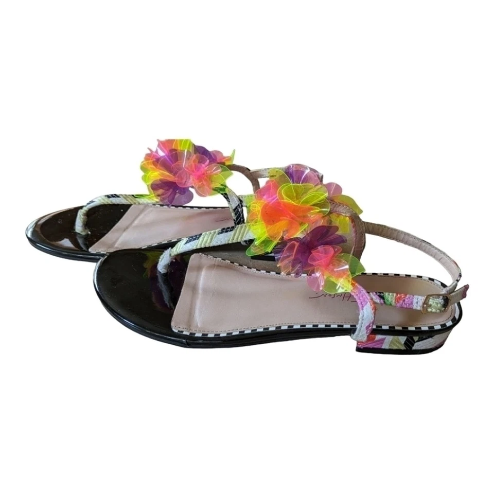 Sandalias Betsey Johnson Hensly de charol floral talla 9 - 9,5 usadas en excelente estado Foto 4 de 4