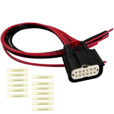 12 Pin Headlights Halogen Wiring Harness Connector Pigtail Plug Fit RAM 1500 ...