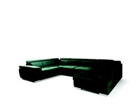 Multifunktion Big Wohnlandschaft U Form Ecksofa Sofa Stoff Couch Polster Ecke