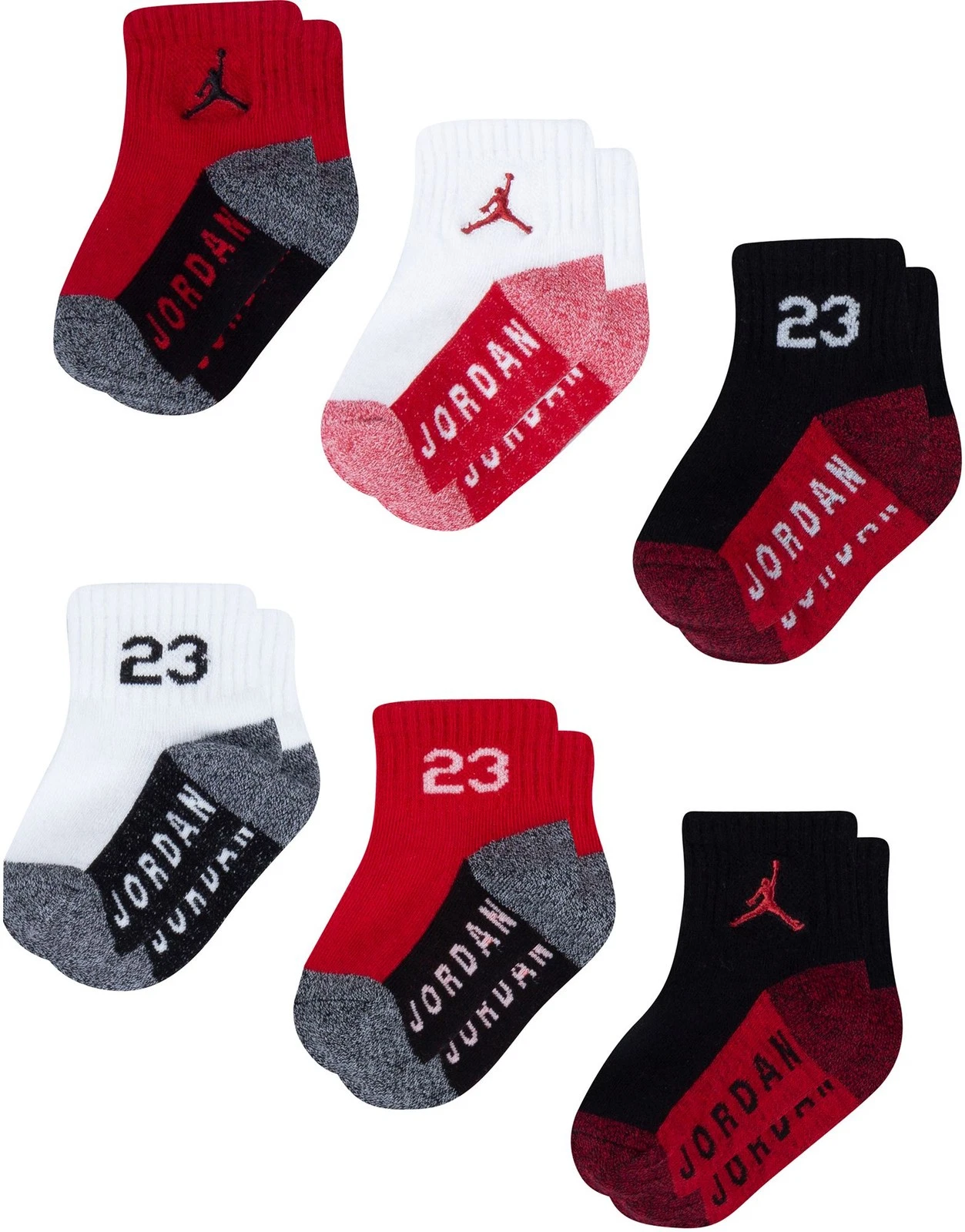 [NJ0459-R78] TODDLERS AIR JORDAN JUMPMAN ANKLE SOCKS 6PACK
Opens in a new window or tab