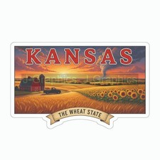 Kansas Vinyl Decal Sticker State Novelty Travel Souvenir C