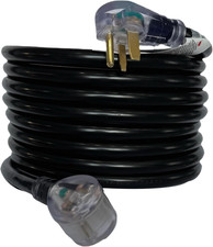 25FT 220V 40AMP Welder Extension Cord, 8 Gauge Heavy Duty Industrial NEMA 6-50 W