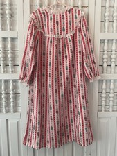 Lanz of Salzburg girl's size 6 long sleeve, long nightgown, teddy bear print, M9