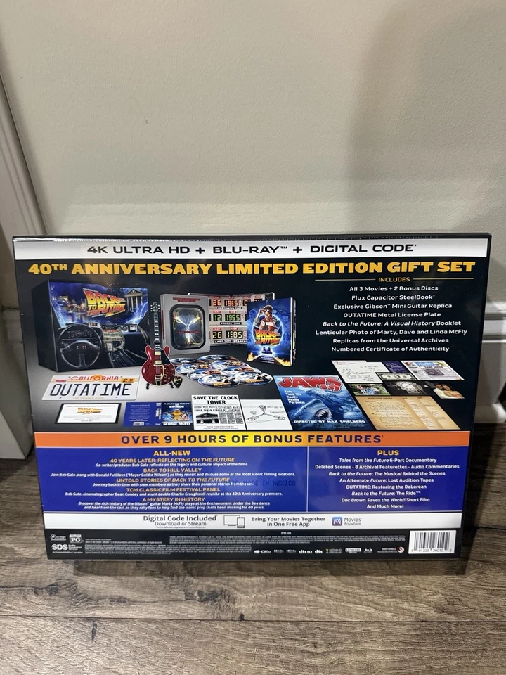 BACK TO THE FUTURE 40TH ANNIVERSARY 4K UHD TRILOGY STEELBOOK GIFT SET NEW! - Image 2 of 3