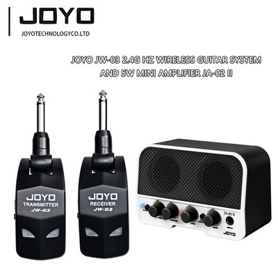 JOYO 5W Mini Amplifier JA-02 and JW-03 2.4G Hz Wireless Guitar System 4 Channels