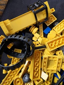 The LEGO 7633 City Construction Site Parts Lot Crane 
